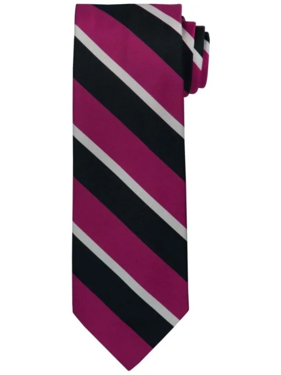 VioletStripe Custom Logo Tie